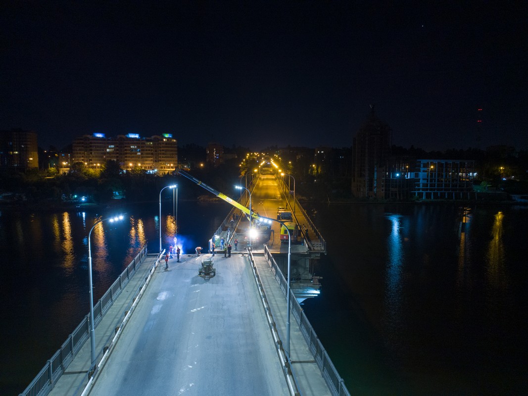 Ремонт Варваровского моста с высоты птичьего полета (ФОТО) 39