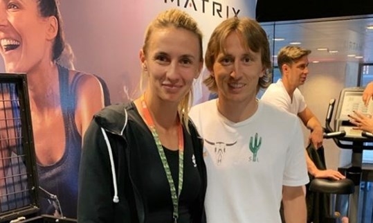 Южноукраинская теннисистка Цуренко встретились с обладателем Золотого мяча Модричем (ФОТО)