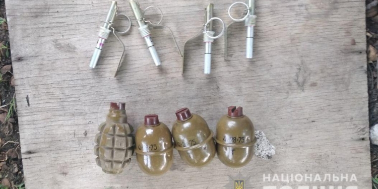 В Первомайске во время обыска нашли 4 гранаты (ФОТО)