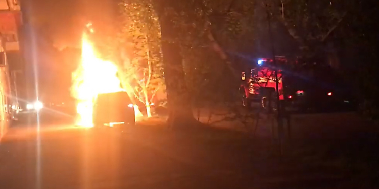 В Киеве сожгли автомобиль главного редактора телеканала TVi (ВИДЕО)