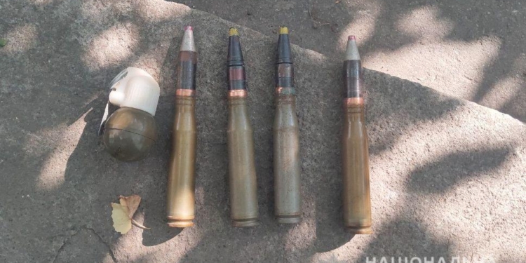 На Николаевщине мужчина хранил дома современные артснаряды и гранату (ФОТО)