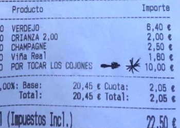 В Испании «доставучему» посетителю бара увеличили счет на 10 евро. И он заплатил (ФОТО)