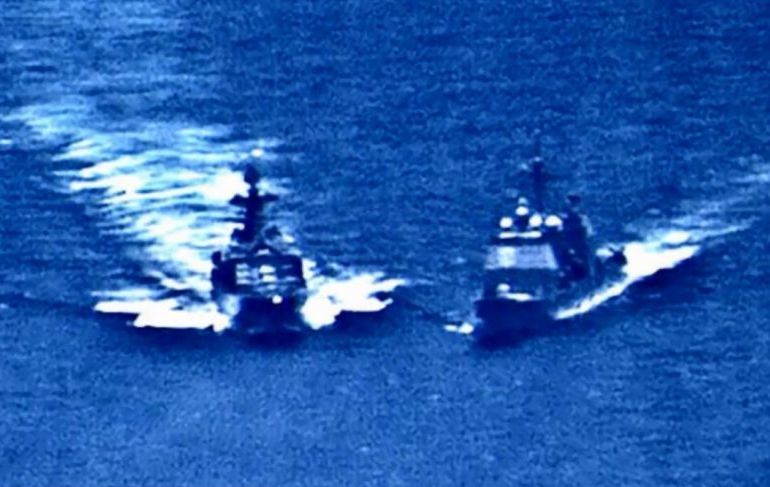 США обнародовали доказательства бессмысленного маневра корабля РФ в Филиппинском море (ВИДЕО) 1