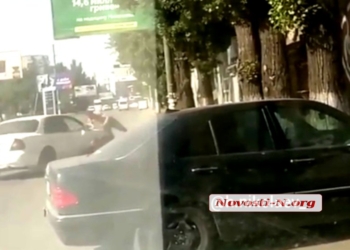 В Николаеве водитель авто сбил участника жестокой драки (ВИДЕО)