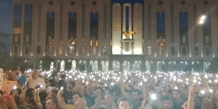 МВД Грузии назвало протесты попыткой переворота