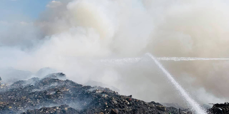 Горит николаевский полигон ТБО, площадь возгорания — 2000 кв. м. (ФОТО)