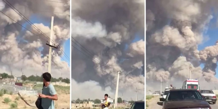 Взрывы на военном арсенале в Казахстане: объявлена чрезвычайная ситуация (ВИДЕО)