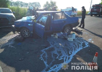 Смертельное ДТП в Южноукраинске: пассажирка погибла, водители в больнице (ФОТО)