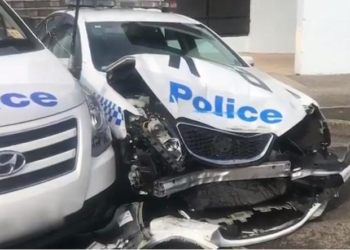 Судьба: автомобиль с более чем 270 кг метамфетамина врезался в припаркованное на обочине полицейское авто (ВИДЕО)