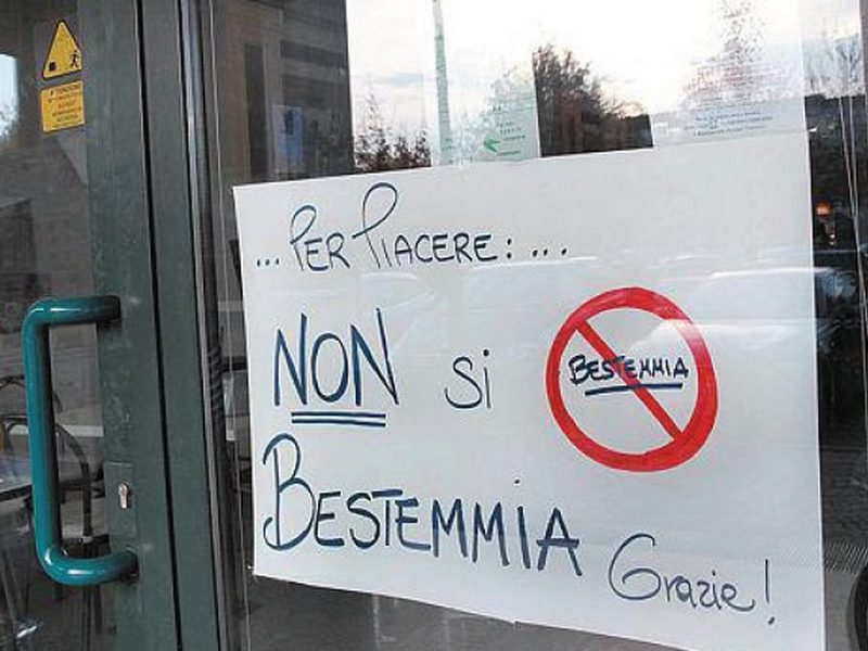 В итальянском городе будут штрафовать на 400 евро за богохульство в общественном месте