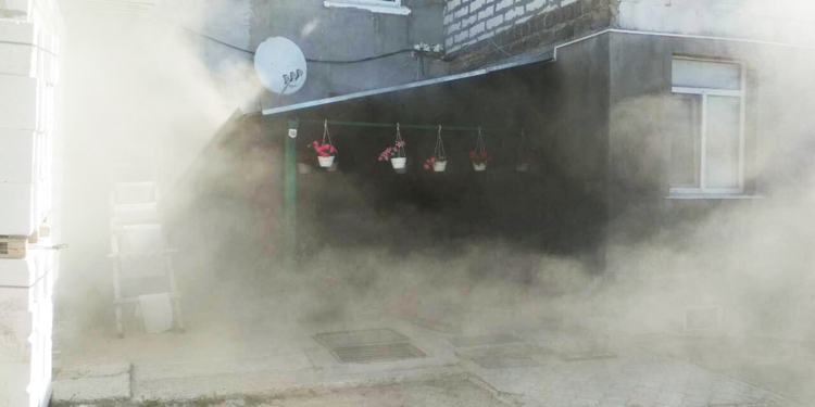 В Вознесенске горело кафе (ФОТО)