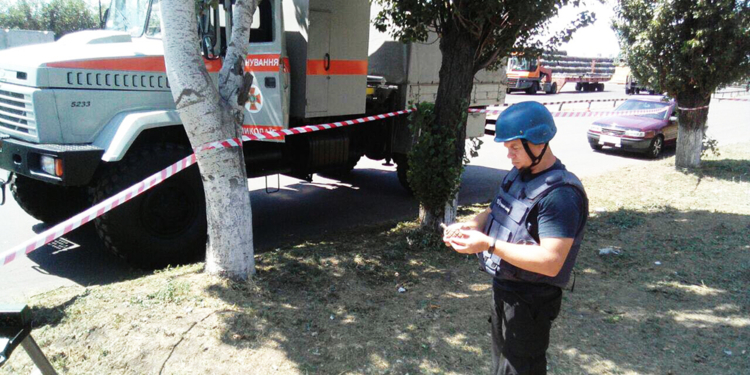 На территории Николаевского морского порта нашли ручную гранату Ф-1 (ФОТО)