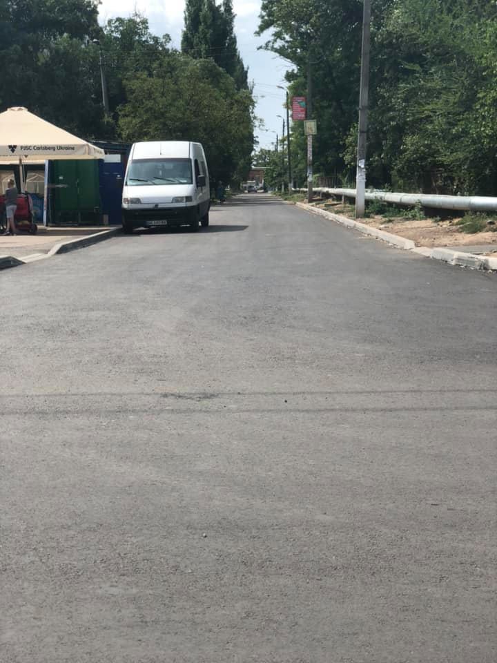 В микрорайоне Кульбакино отремонтировали дорогу на улице Знаменской (ФОТО) 3