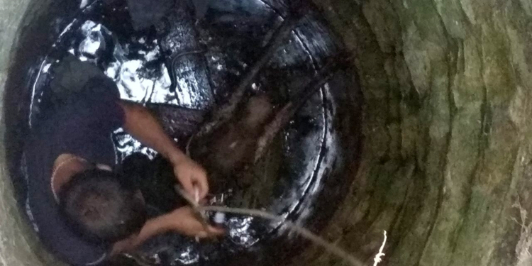 На Николаевщине спасатели вытащили собаку из колодца (ФОТО)