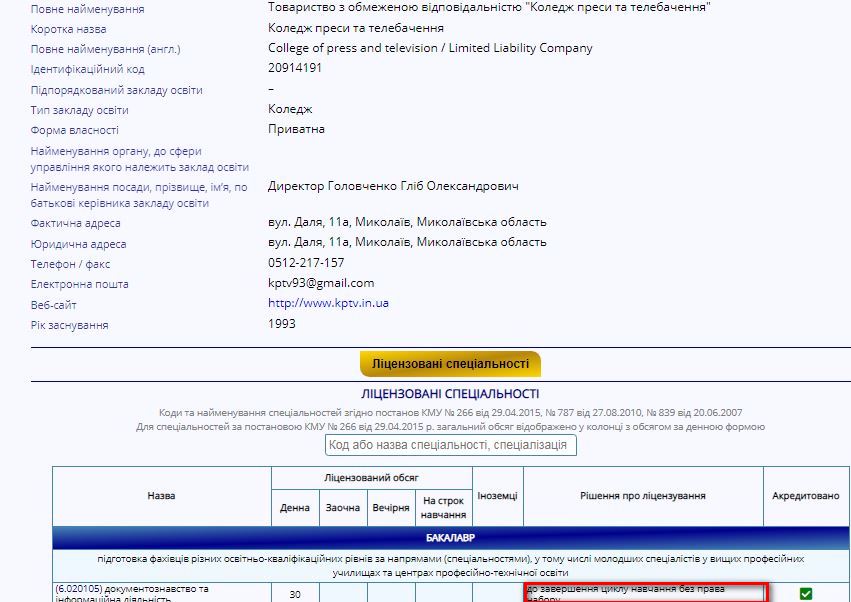 В Николаеве гороно просит прокуратуру подать в суд на "Колледж прессы и ТВ" 4