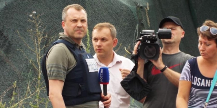 В Станице Луганской заметили супруга российской пропагандистки Скабеевой