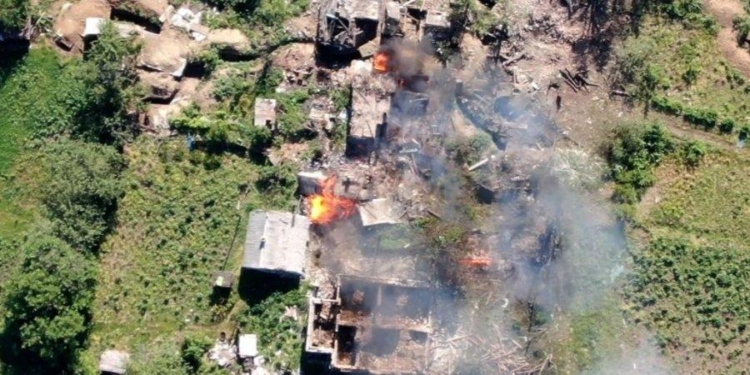 ВСУ разрушили укрепления и склад с боеприпасами оккупантов (ВИДЕО)