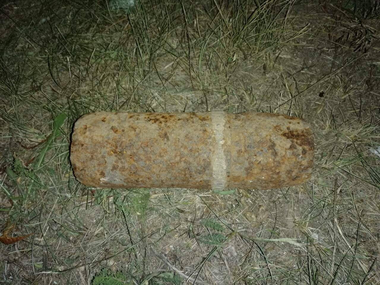 В поселке под Николаевом нашли старый артснаряд (ФОТО)