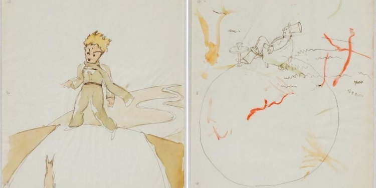 В Швейцарии нашли ранние эскизы к книжке «Маленький принц» Антуана де Сент-Экзюпери