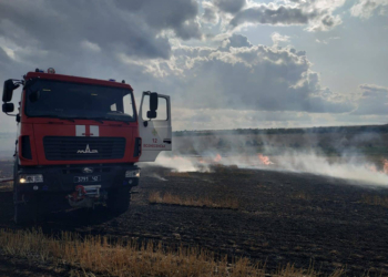 В Вознесенском районе спасатели ликвидировали пожар на открытой территории площадью 19 га (ФОТО)