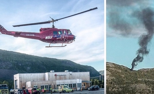 В Норвегии при падении вертолета погибли четыре человека