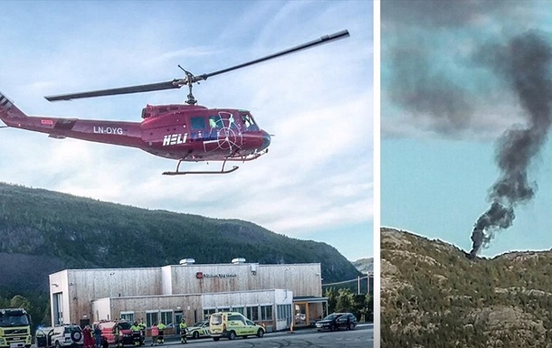 В Норвегии при падении вертолета погибли четыре человека 1