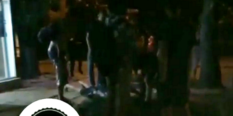 В Николаеве местные жители избили пьяного мужчину, который пытался уехать на машине от полиции по тротуару