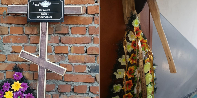 В Харьковской области активист получил угрозы в виде надгробного креста и топора в дверях (ФОТО)