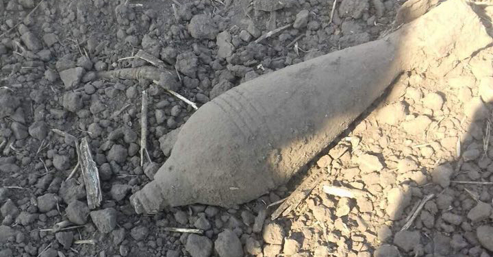 В Николаевском районе нашли старую минометную мину (ФОТО)
