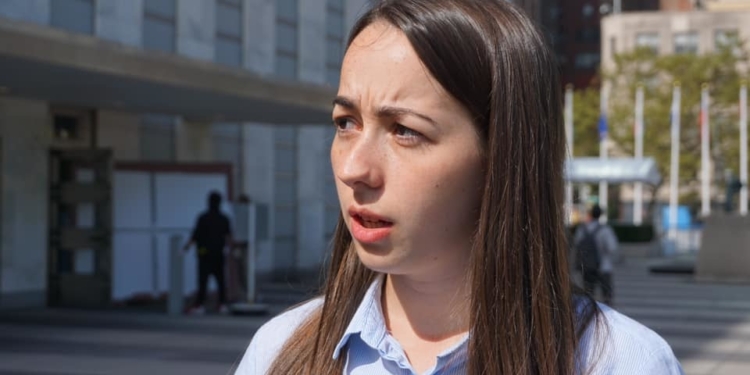 Украинка на Молодежном климатическом саммите ООН говорила о безопасности экоактивистов (ФОТО)