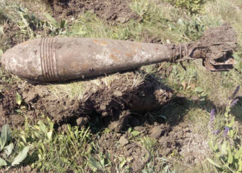 В Степовом нашли старую минометную мину – николаевские спасатели ее обезвредили (ФОТО)