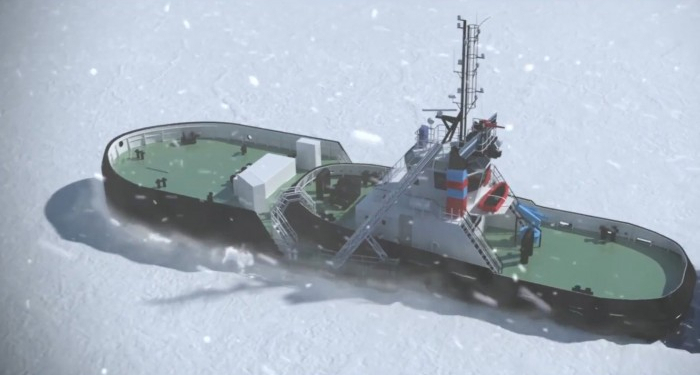 Будущее за трансформерами. В Финляндии испытывают первый в мире съемный ледокол-насадку (ВИДЕО)