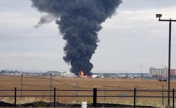 В США разбился бомбардировщик