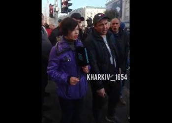 В Харькове журналистка пыталась выдать один протест за другой