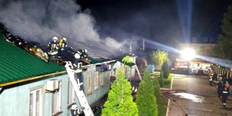 В Одессе горел монастырь УПЦ МП