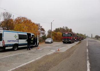 На Николаевщине колонна из 9 грузовиков пыталась скрыться от взвешивания (ФОТО)