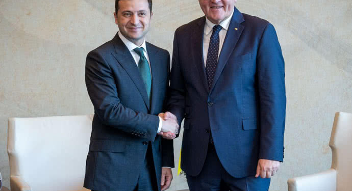 Зеленский: Сказал Штайнмайеру, что он в Украине популярнее меня (ВИДЕО)