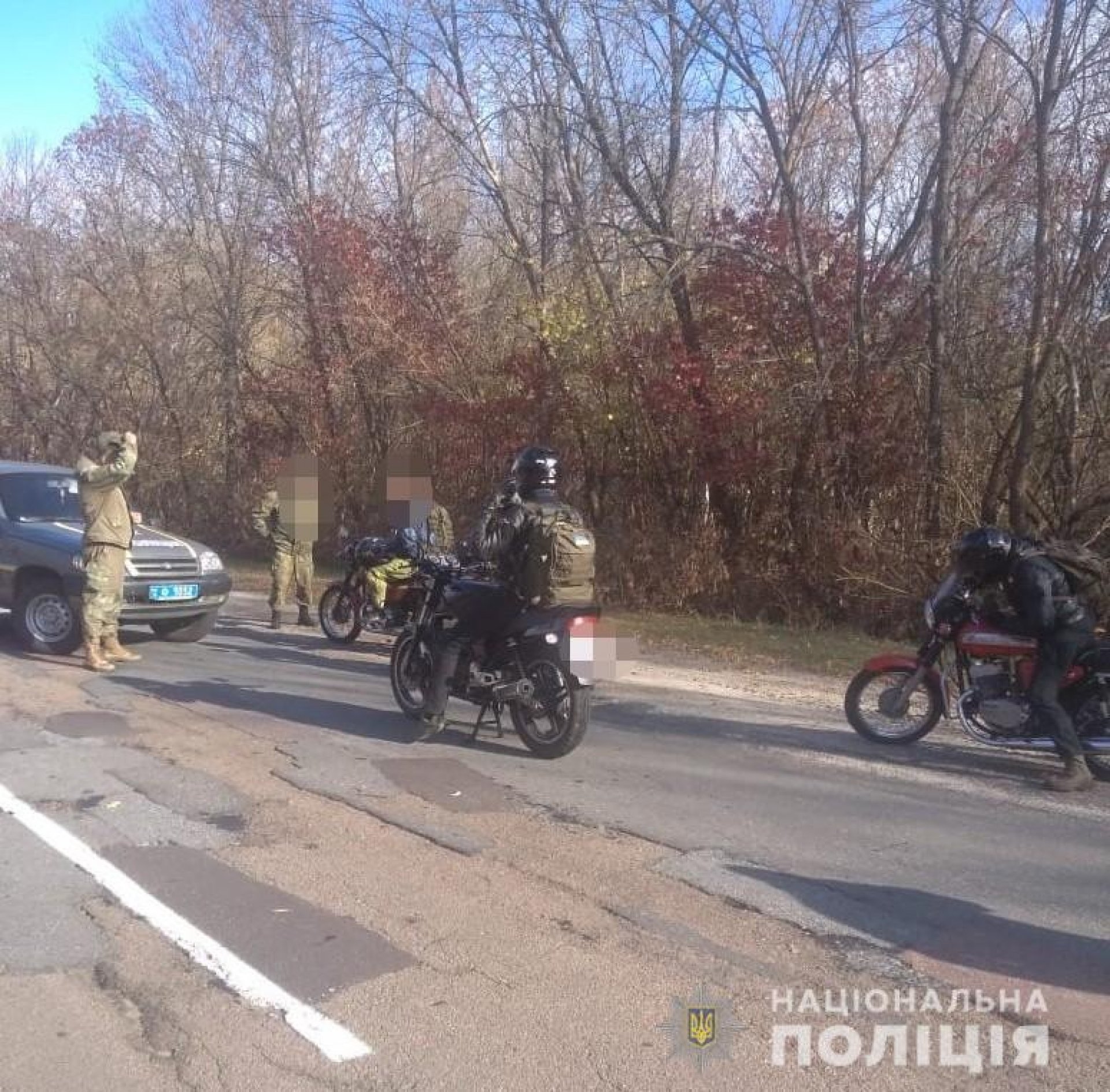 В зоне ЧАЭС задержали колонну сталкеров на мотоциклах