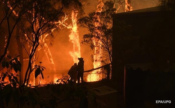 Сидней затянуло дымом из-за масштабного лесного пожара