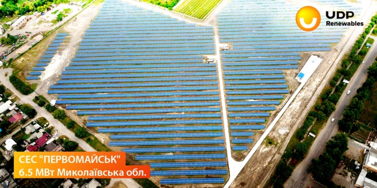 В Первомайске запустили солнечную электростанцию мощностью 6,5 МВт