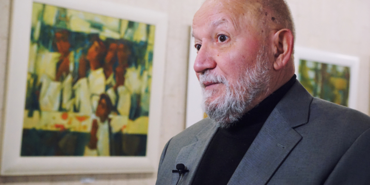 «Мы с ним были как братья». Николаевский художник Юрий Гуменной посвятил персональную выставку поэту Дмитрию Креминю (ФОТО, ВИДЕО)