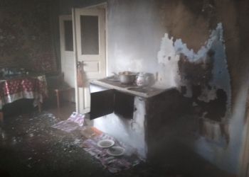 В Снигиревке из-за печки загорелся жилой дом (ФОТО)