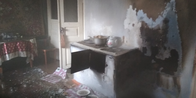 В Снигиревке из-за печки загорелся жилой дом (ФОТО)