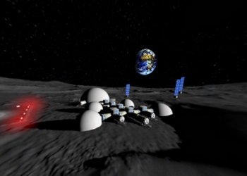 Конструкторское бюро “Южное” показало концепт лунной базы (ВИДЕО)