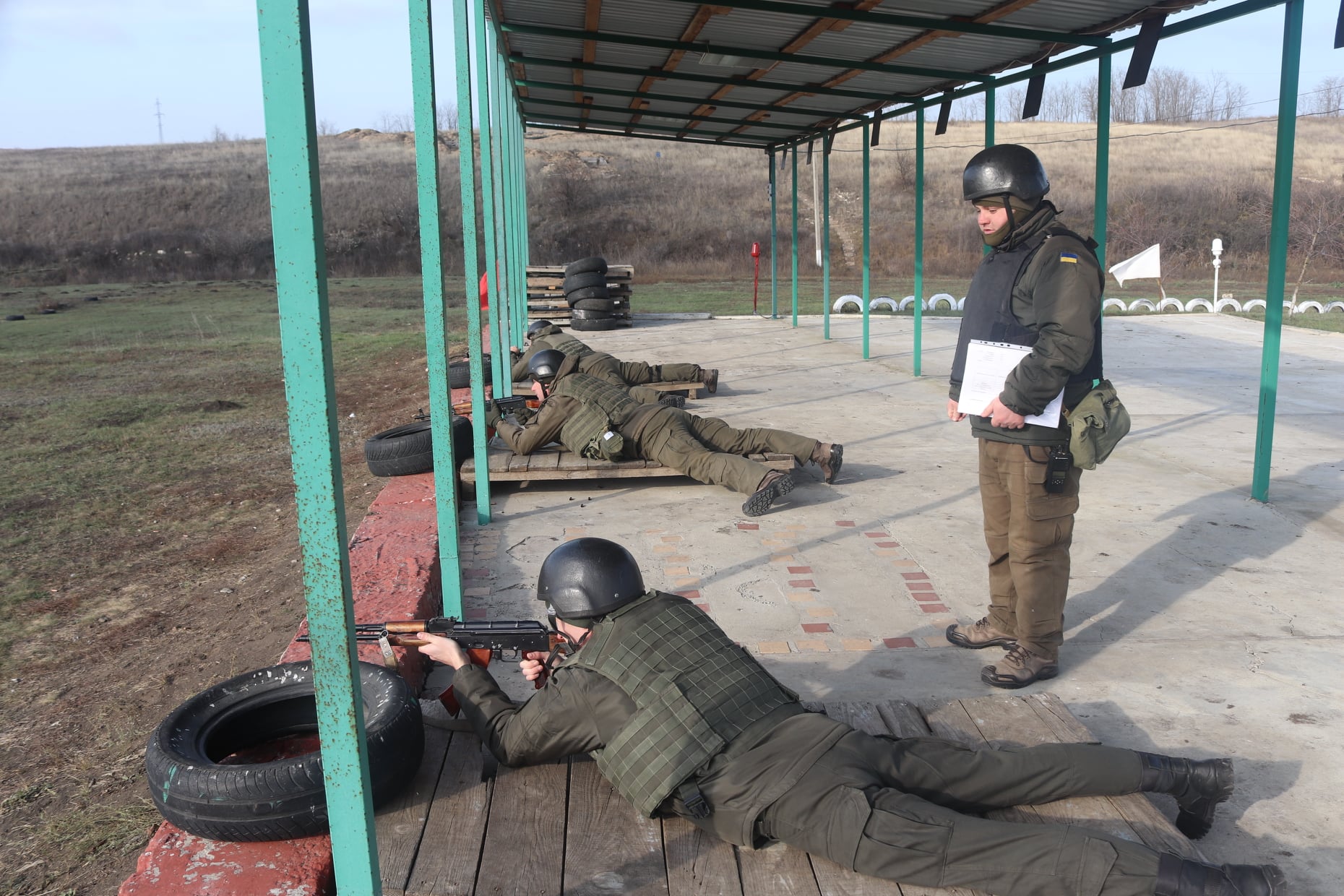 Николаевские нацгвардейцы во время контрольной проверки получили оценку «хорошо» (ФОТО)