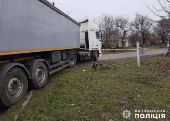 На Николаевщине фура раздавила велосипедиста (ФОТО)