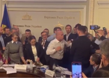 ОПЗЖ и Батькивщина против Слуги народа. В ВР подрались депутаты (ВИДЕО)