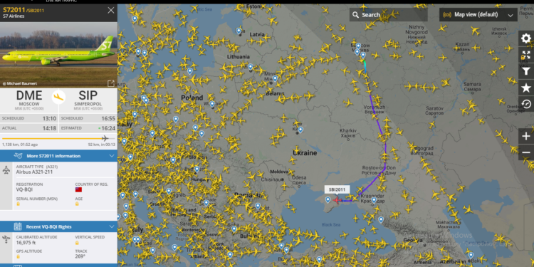 Украина взыскала первый штраф за нарушение воздушного пространства в Крыму