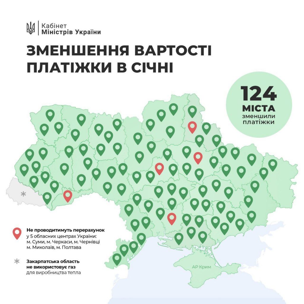 Николаев один из пяти областных центров Украины, где не снизили цену на отопление (ИНФОГРАФИКА) 1