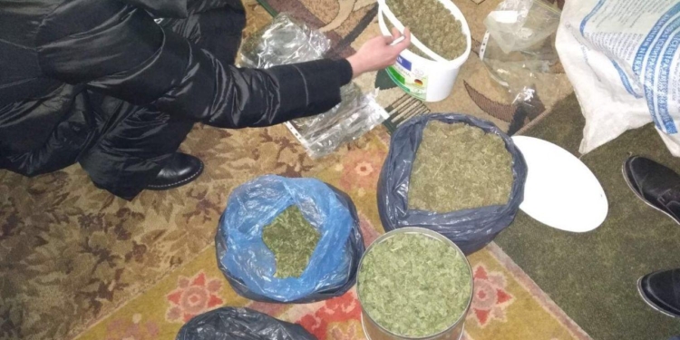 На Николаевщине у мужчины изъяли несколько ведер конопли (ФОТО)